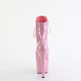 Pleaser ADORE-1020GP Bottines à plateforme Revêtement laqué Paillettes Rose pastel EU-35 / US-5