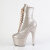 Pleaser ADORE-1020GP Bottines à plateforme Revêtement laqué Paillettes Beige Marron EU-42 / US-12
