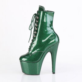 Pleaser ADORE-1020GP Bottines à plateforme Revêtement laqué Paillettes Vert EU-37 / US-7