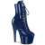Pleaser ADORE-1020GP Bottines à plateforme Revêtement laqué Paillettes Bleu EU-36 / US-6