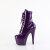 Pleaser ADORE-1020GP Bottines à plateforme Revêtement laqué Paillettes Lilas foncé EU-35 / US-5