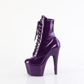 Pleaser ADORE-1020GP Bottines à plateforme Revêtement laqué Paillettes Lilas foncé EU-39 / US-9