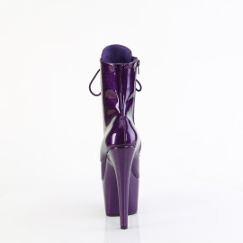 Pleaser ADORE-1020GP Bottines à plateforme Revêtement laqué Paillettes Lilas foncé EU-39 / US-9
