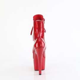 Pleaser ADORE-1020GP Bottines à plateforme Revêtement laqué Paillettes Rouge EU-36 / US-6