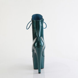 Pleaser ADORE-1020GP Bottines à plateforme Revêtement laqué Paillettes Bleu Vert EU-35 / US-5