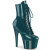 Pleaser ADORE-1020GP Bottines à plateforme Revêtement laqué Paillettes Bleu Vert EU-37 / US-7
