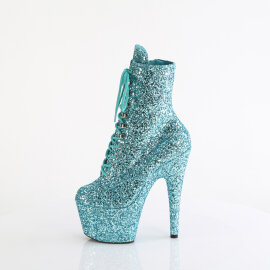 Pleaser ADORE-1020GWR Bottines à plateforme Paillettes Turquoise EU-39 / US-9