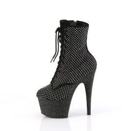 Pleaser ADORE-1020RM Bottines à plateforme Similicuir Strass Maille Noir EU-39 / US-9