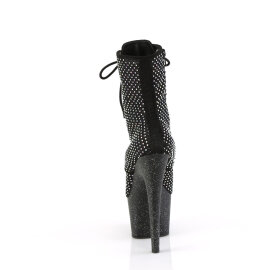 Pleaser ADORE-1020RM Bottines à plateforme Similicuir Strass Maille Noir EU-42 / US-12