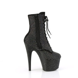 Pleaser ADORE-1020RM Bottines à plateforme Similicuir Strass Maille Noir EU-42 / US-12