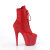 Pleaser ADORE-1020RM Bottines à plateforme Similicuir Strass Maille Rouge EU-40 / US-10