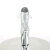 Pleaser ADORE-1020SQ-02 Bottines à plateforme Chrome Holo Paillettes Argent EU-35 / US-5
