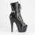 Pleaser ADORE-1021GP Bottines à plateforme Revêtement laqué Paillettes Noir EU-38 / US-8