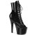 Pleaser ADORE-1021GP Bottines à plateforme Revêtement laqué Paillettes Noir EU-40 / US-10
