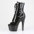 Pleaser ADORE-1021GP Bottines à plateforme Revêtement laqué Paillettes Noir EU-40 / US-10