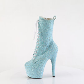 Pleaser ADORE-1040GR Bottines à plateforme Paillettes Strass Bleu EU-35 / US-5