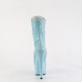 Pleaser ADORE-1040GR Bottines à plateforme Paillettes Strass Bleu EU-35 / US-5