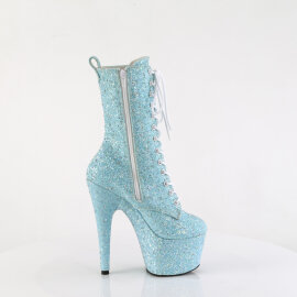Pleaser ADORE-1040GR Bottines à plateforme Paillettes Strass Bleu EU-36 / US-6