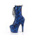 Pleaser ADORE-1040SPF Bottines à plateforme Tissu Imprimé serpent Bleu Métallique EU-36 / US-6
