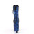 Pleaser ADORE-1040SPF Bottines à plateforme Tissu Imprimé serpent Bleu Métallique EU-36 / US-6