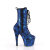 Pleaser ADORE-1040SPF Bottines à plateforme Tissu Imprimé serpent Bleu Métallique EU-37 / US-7