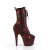 Pleaser ADORE-1040SPF Bottines à plateforme Tissu Imprimé serpent Rouge Métallique EU-35 / US-5
