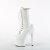 Pleaser ADORE-1040TT Bottines à plateforme Revêtement laqué Blanc Beige EU-41 / US-11