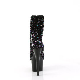 Pleaser ADORE-1042SQ Bottines à plateforme Paillettes Noir EU-36 / US-6