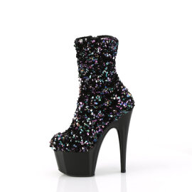 Pleaser ADORE-1042SQ Bottines à plateforme Paillettes Noir EU-37 / US-7