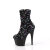 Pleaser ADORE-1042SQ Bottines à plateforme Paillettes Noir EU-40 / US-10