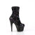 Pleaser ADORE-1042SQ Bottines à plateforme Paillettes Noir EU-40 / US-10