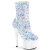Pleaser ADORE-1042SQ Bottines à plateforme Paillettes Blanc EU-36 / US-6