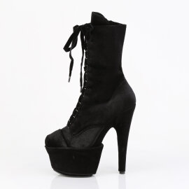 Pleaser ADORE-1045VEL Bottines à plateforme Velours Noir EU-36 / US-6
