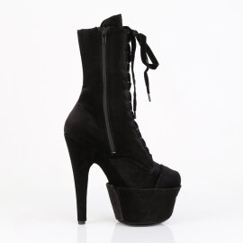 Pleaser ADORE-1045VEL Bottines à plateforme Velours Noir EU-42 / US-12