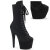 Pleaser ADORE-1045VEL Bottines à plateforme Velours Noir EU-42 / US-12