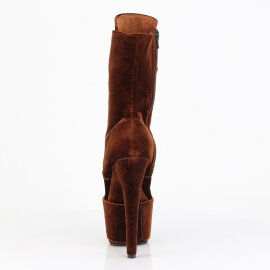 Pleaser ADORE-1045VEL Bottines à plateforme Velours Marron EU-39 / US-9