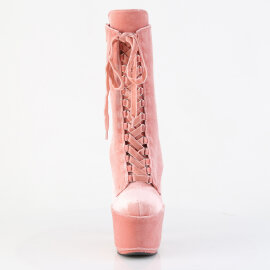 Pleaser ADORE-1045VEL Bottines à plateforme Velours Rose EU-37 / US-7