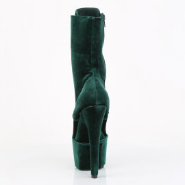 Pleaser ADORE-1045VEL Bottines à plateforme Velours Vert EU-35 / US-5