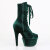 Pleaser ADORE-1045VEL Bottines à plateforme Velours Vert EU-35 / US-5