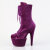 Pleaser ADORE-1045VEL Bottines à plateforme Velours Lilas EU-35 / US-5