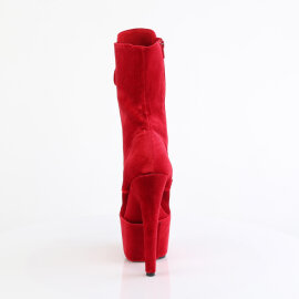 Pleaser ADORE-1045VEL Bottines à plateforme Velours Rouge EU-42 / US-12