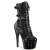 Pleaser ADORE-1046 Bottines à plateforme Revêtement laqué Holo Noir EU-35 / US-5