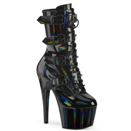 Pleaser ADORE-1046 Bottines à plateforme Revêtement laqué Holo Noir EU-42 / US-12