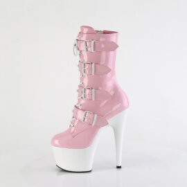 Pleaser ADORE-1046TT Bottines à plateforme Revêtement laqué Holo Rose EU-36 / US-6