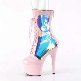 Pleaser ADORE-1047 Bottines à plateforme Revêtement laqué Holo Rose EU-41 / US-11