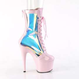 Pleaser ADORE-1047 Bottines à plateforme Revêtement laqué Holo Rose EU-42 / US-12