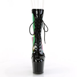 Pleaser ADORE-1047 Bottines à plateforme Revêtement laqué Holo Noir EU-41 / US-11