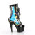 Pleaser ADORE-1047 Bottines à plateforme Revêtement laqué Holo Noir EU-41 / US-11