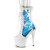 Pleaser ADORE-1047 Bottines à plateforme Revêtement laqué Holo Blanc EU-38 / US-8