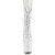 Pleaser ADORE-1047 Bottines à plateforme Revêtement laqué Holo Blanc EU-40 / US-10